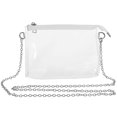 thumbnail image 4 of Transparent Small Square Bag for Daily Use PVC and Metal Adjustable Crossbody Bag 7.5 inches, 4 of 5