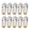 thumbnail image 4 of 10 bombillas LED G4 de silicona con base de dos pines, blanco cálido, 3000 K, 1,5 W, CA 220 V, 110 lm, repuesto para paisajismo., 4 of 14