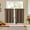 Brown, variant on Black Short Curtains Tier 36 Inch Length 2 Panels Set, Half Window Blackout Curtains for Kitchen, Rod Pocket Tier Thermal Insulated Window Treatment Cafe Curtain, Each 30" Wx36 L
