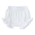 thumbnail image 2 of Lilgiuy Toddler Ruffle Bloomer Shorts Solid Color Casual Shorts Washable Reusable Diaper Covers for 6-24 Months, 2 of 3
