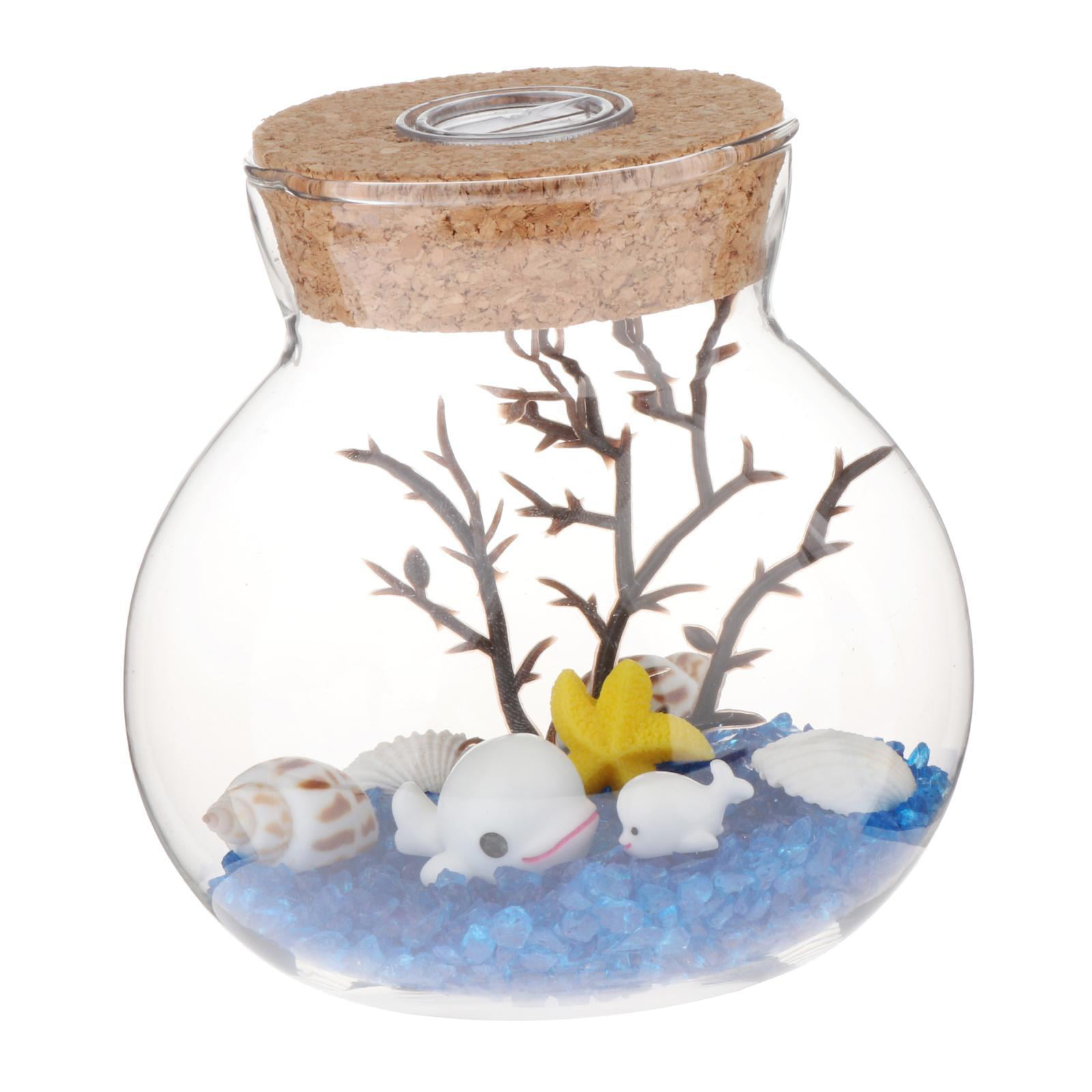 Micro Landscape Glass Bell Cover Bottle Terrarium Container Vase DIY Decor 