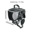 thumbnail image 3 of Dog Backpack Harness Breathable Portable Backpack for Dogs with Handle Dual Pockets Adjustable Weighted Vest for Hiking Camping Travel Outdoor Adventures Pet Gear, 3 of 4