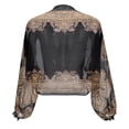 thumbnail image 5 of HNMKIU Wraps Women Elegant Sun Sleeve Arm Thin Long Ice Silk Chiffon Cardigan Wraps Black,One Size, 5 of 8