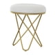 thumbnail image 1 of Taburete de tocador para maquillaje, reposapiés, suministros, taburete de tocador suave creativo moderno, silla de mesa lateral para dormitorio, sala Gris, 1 of 8