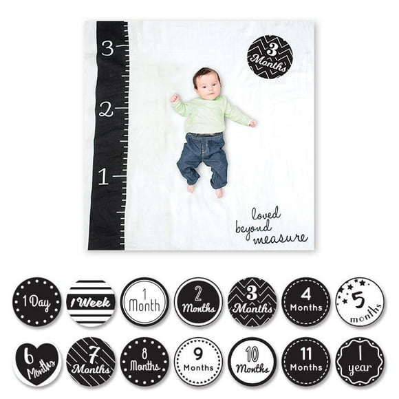 Lulujo - Baby's 1st Year Milestone Blanket Set