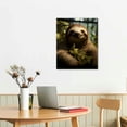 thumbnail image 2 of Nawypu Abstract Sloth Wall Decor Jungle Animal Canvas Print Sloth Wall Art Pictures Cute Animals Artwork Collection for Bedroom Bathroom Kid's Playroom Kitchen Nursery Decoration, 2 of 4