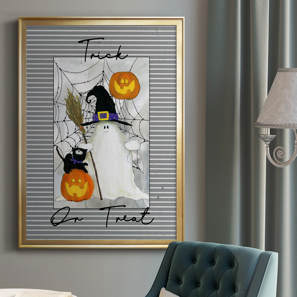 Trick or Treat Ghost Premium Classic Framed Print - Ready to Hang