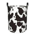thumbnail image 1 of Fotbe Cow Skin 2 Cesto de Ropa con Asas, Cesto Impermeable de Gran Capacidad, Bolsa de Lavado para Dormitorio, Cesto de Ropa con Ruedas y Asas-Small, 1 of 6