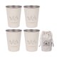 thumbnail image 1 of Portátil para Acampar 4 Uds. 350ml Acero Inoxidable 304 Viajes, 1 of 9