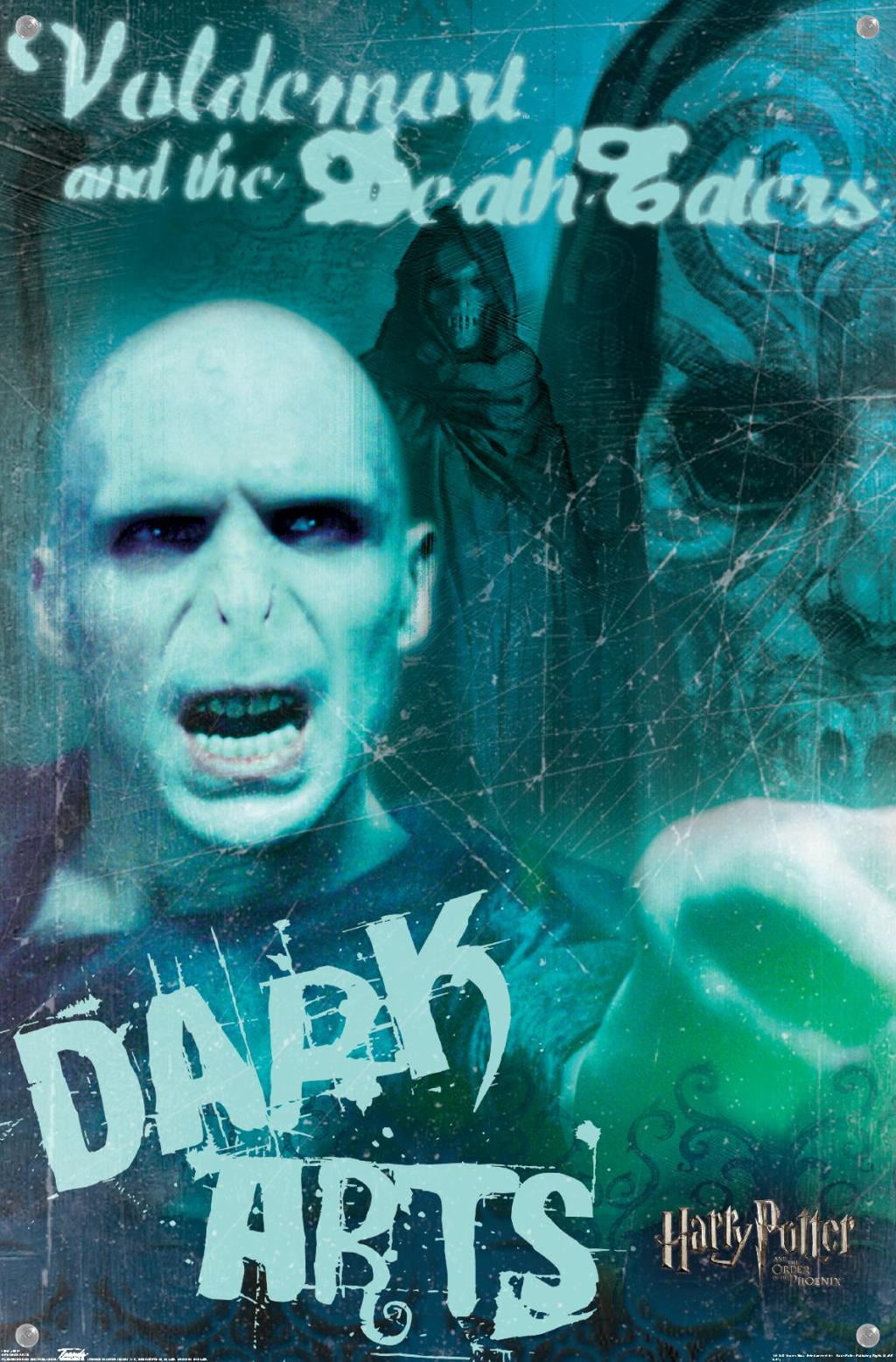 Harry Potter and the Order of the Phoenix - Dark Arts Wall Poster with Push Pins, 14.725" x 22.375"