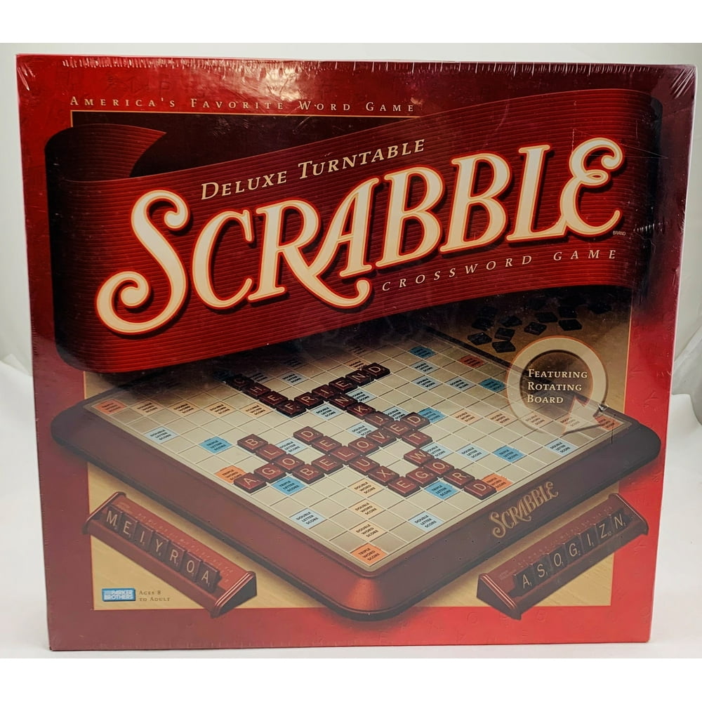 Scrabble Deluxe Turntable Game 2001 Milton Bradley New/Sealed