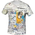 thumbnail image 2 of Jean Michel Basquiat Men's Short Sleeve T-Shirt Soft Cotton Crewneck Casual Graphic T-Shirt, 2 of 5