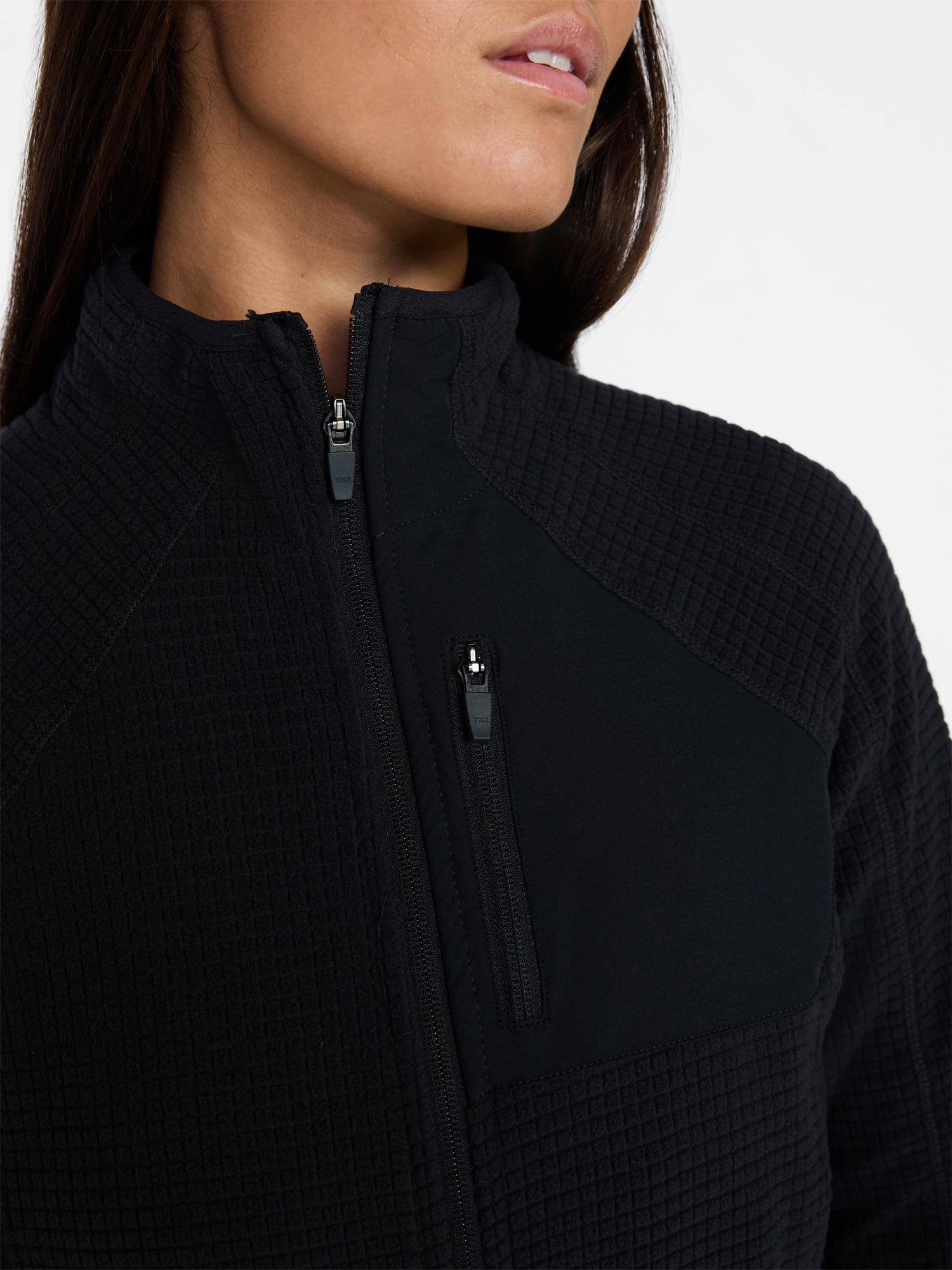 Ozark Trail Women's and Women's Plus Mock Neck Fleece Jacket, Sizes XS-2X