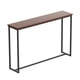 thumbnail image 1 of Mesa de consola estrecha para Bar, mesa de Pub, mesa de pie, gabinete de Metal detrás del sofá, mesa auxiliar para sala de estar y pasillo 100x15x85cm, 1 of 8