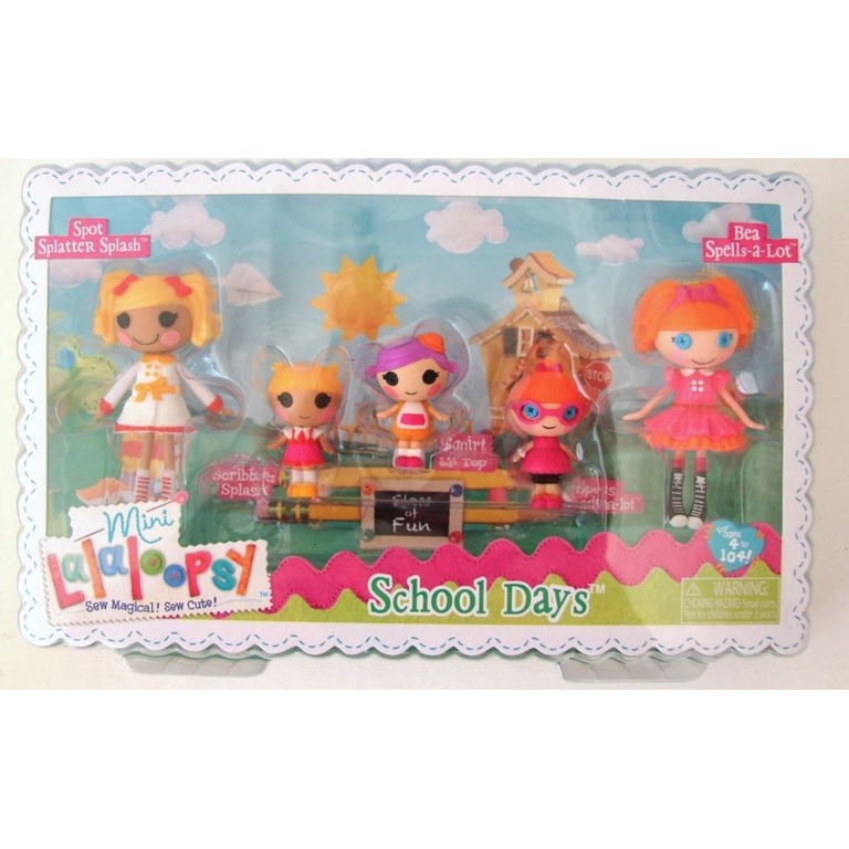 Lalaloopsy Mini School Days Spot Splatter Splash & Bea Spells-A