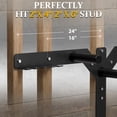thumbnail image 5 of Mikolo Wall Mounted Storage Rack,  6 Pegs 5 Hooks and 2 Barbell Storage Rack, 850LBS Loading Capacity, 5 of 9