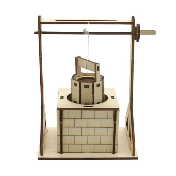 Kokiya DIY Pulley Experiment Set Homeschool Projects Wooden Handicrafts 3D Puzzles Stem