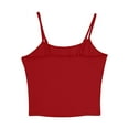 thumbnail image 4 of Mgmyaa Tank Top for Women Crew Neck Sleeveless Spaghetti Strap Camisole Tank Summer Clothes 2 Pack, 4 of 7