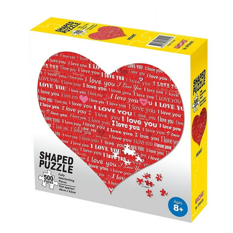 Compoz-A-Puzzle - Heart Shape (6 x 8) 8 Pieces - 10 per pack