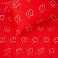 thumbnail image 5 of Wisconsin Badgers 100% cotton, 4 piece sheet set - flat sheet, fitted sheet, 2 pillow cases, Queen, Team Colors, 5 of 6