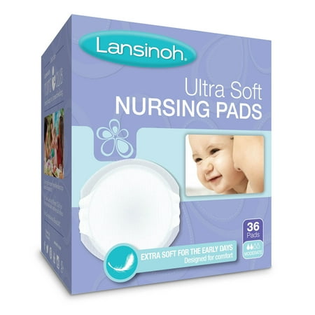 Contoured Disposable Breast Pads - Lansinoh Disposable Ultra Soft Nursing Pads , 36 ct