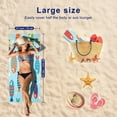 thumbnail image 2 of Microfiber Beach Towel for Kids Girls Women, Thin Lightweight Soft Sand Free Microfiber&nbsp;Cute Cartoon Beach Bath Shower Swimming Pool Towels 27X60 Inch, 2 of 7