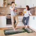 thumbnail image 6 of 2-Piece Kitchen Mat Set Non Slip Washable Floor Mats Decorative Rugs for Kitchen Sink Laundry Rainbow Cabbage, 6 of 7
