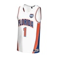 thumbnail image 2 of Unisex GameDay Greats White Florida Gators 2025 NCAA Men's Basketball National Champions Commemorative Fashion Jersey, 2 of 3