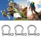 thumbnail image 1 of Abrazadera De Carga En Forma De , Grillete De Anclaje Con Pasador De Tornillo De 3 Piezas Portátil Brillante Universal Para Pulsera De Supervivencia Paracord, 1 of 7