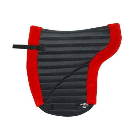 Horse English SADDLE Pad Contour Close Contact Jumping Fleece red