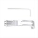 thumbnail image 1 of Soporte de Lámpara de Horquilla Delantera de Bicicleta Plegable Soporte de Extensión de Lámpara de Bicicleta Accesorios de Extensión de Aleación de Aluminio Plateado, 1 of 7