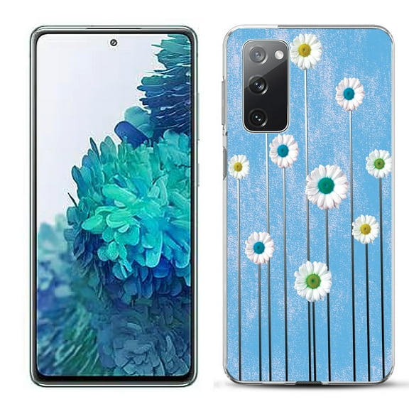Slim-Fit Gel TPU Phone Case for Samsung Galaxy S20 FE 5G Fan Edition, by OneToughShield ® - Daisy Sky
