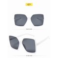 thumbnail image 2 of Fashion Women Oversized Sunglasses Brand Designer Big Frame Sun Glasses for Female Trendy Shade with Gradient Lense UV400, 2 of 5