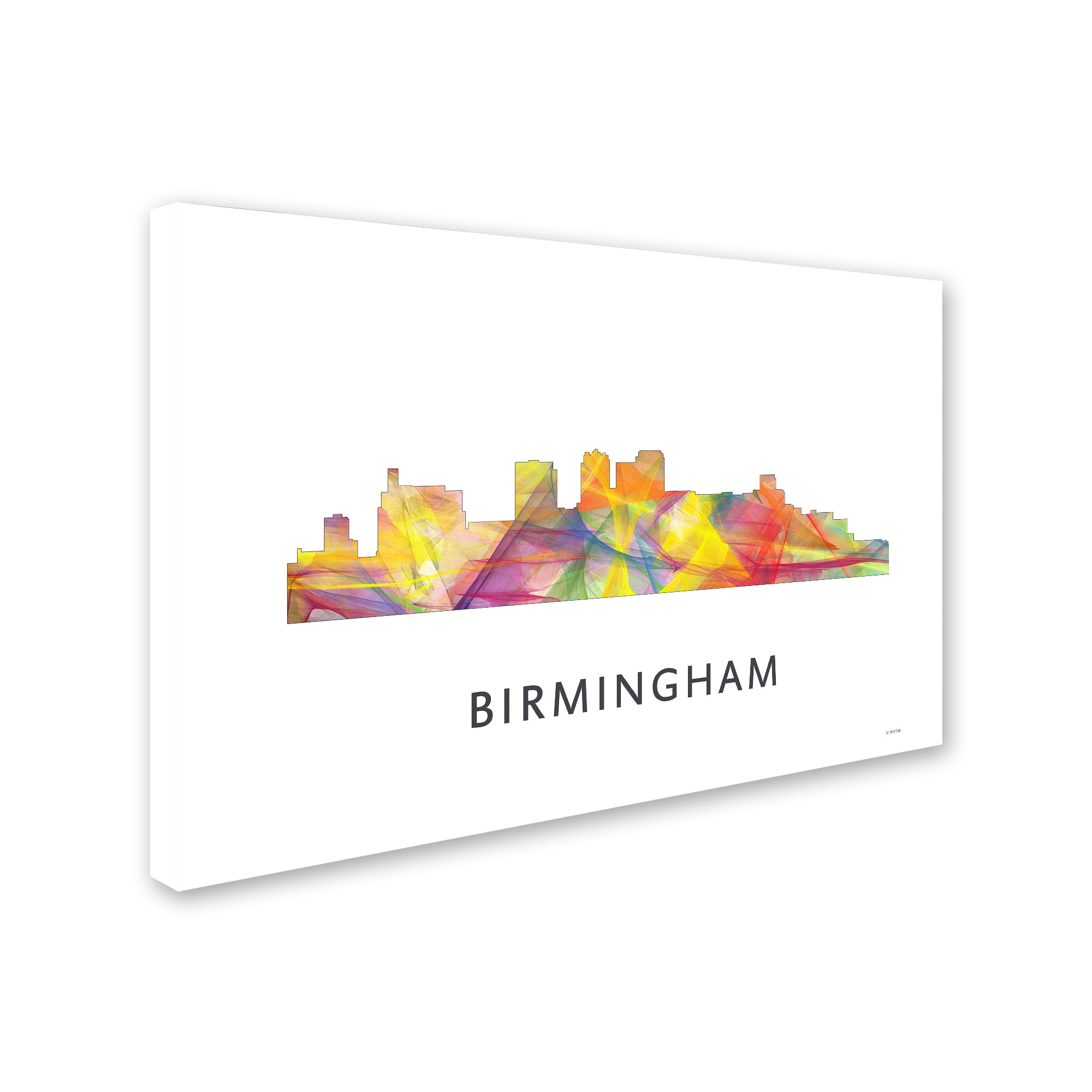 Trademark Fine Art 'Birmingham Alabama Skyline WB-1' Canvas Art by Marlene Watson