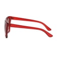 thumbnail image 7 of Women's Oversized Square Sunglasses - Red Frame / Gradiant Brown Lens, 7 of 7