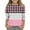 Pink, variant on SERTG Child Child Plaid Striped 3/4 Sleeve Shirt – Lightweight Round Neck Pullover for Spring Autumn Printed Casual Layering Tee(Yellow,4 Years)