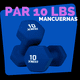 thumbnail image 3 of Par De Mancuernas/pesas Neopreno 10 Libras / 4.5 Kg XNESS XNESS MANCUERNAS DE NEOPRENO, 3 of 3