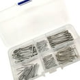 thumbnail image 4 of 350Pc SPLIT PINS Cotter Fixings Set Assorted Sizes Zinc Plated Steel Hard Case, 4 of 6