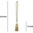 thumbnail image 4 of BEL AVENIR Tassel Curtain Tieback 4 Pack Crystal Bead Gold Buckle Rope, 4 of 5