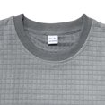 thumbnail image 7 of AHTJRT Men's Lightweight Textured Waffle Knit Short Sleeve Crew Neck Summer T-Shirt Gray XL, 7 of 7