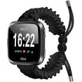 thumbnail image 1 of REQO Compatible with Fitbit Versa 2 Bands, Woven Nylon Friendship Rope Outdoor Survival Weave Adjustable Replacement Straps Wristbands Accessories for Versa Lite,Versa 2,SE, 1 of 7