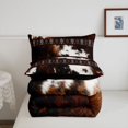 thumbnail image 5 of Erosebridal Western Cowhide King Size Comforter Sets,Cow Pattern Comforters King Size,Black Reversible,3 Pieces,1 Comforter and 2 Pillowcases, 5 of 7