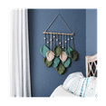 thumbnail image 2 of Wall Hanging Boho Wall Decor, Handmade Yarn Woven Wall Art Leaf Tapestry for Nursery Bedroom Living Room, 2 of 6