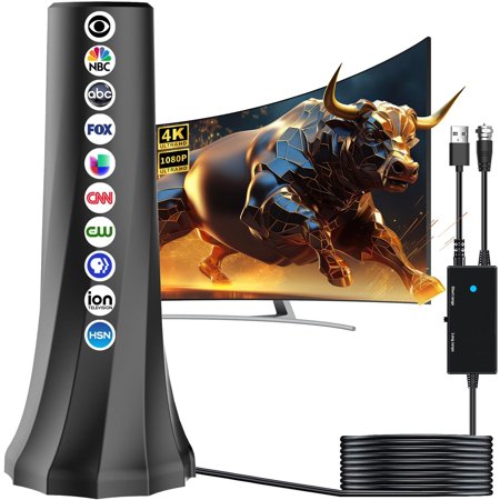 ClearView 360 Indoor TV Antenna for Local Channels with 880-Mile Range