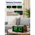 thumbnail image 6 of Mpow Alarm Clock for Heavy Sleepers, Digital Alarm Clock for Bedroom, Adjustable Brightness, Customizable Alarms, Automatically Dim at Night, Progressive Volume,DST, Alarm Clock for Kids Adults Green, 6 of 7