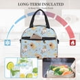 thumbnail image 4 of Uemuo Cute Gnome Bee Collects Honey Printed Lunch Bag Lunch Box Reusable Insulated Lunch Tote Bag, Leakproof Thermal Cooler Sack Food Handbags Case High Capacity, 4 of 5