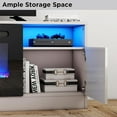 thumbnail image 4 of Amerlife 70" TV Stand with Electric Fireplace, Wood Table with Highlight Storage for TVs up to 80", 4 of 6
