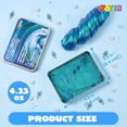 thumbnail image 5 of Joyfy 4.2oz Peacock Blue Pearl Putty, Non-Sticky Sensory Slime, Fidget Toy for Kids and Adults, Stress Relief Gift, Water-Based Stretch Putty, 5 of 8