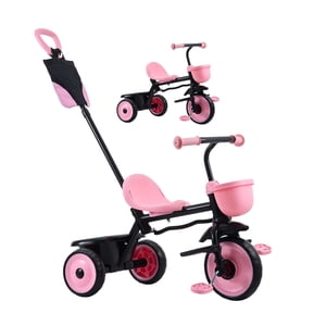 KFFKFF 2-in-1 Toddler Tricycle & Stroller, 18 Months to 5 Years