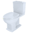 thumbnail image 3 of TOTO® Connelly® Two-Piece Elongated Dual-Max®, Dual Flush 1.28 and 0.9 GPF Universal Height Toilet with CEFIONTECT, Cotton White - CST494CEMFG#01, 3 of 5